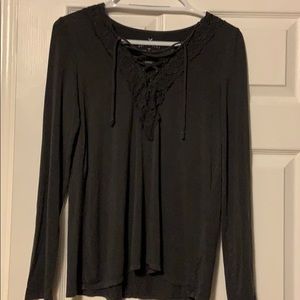 Grey long sleeve AE shirt